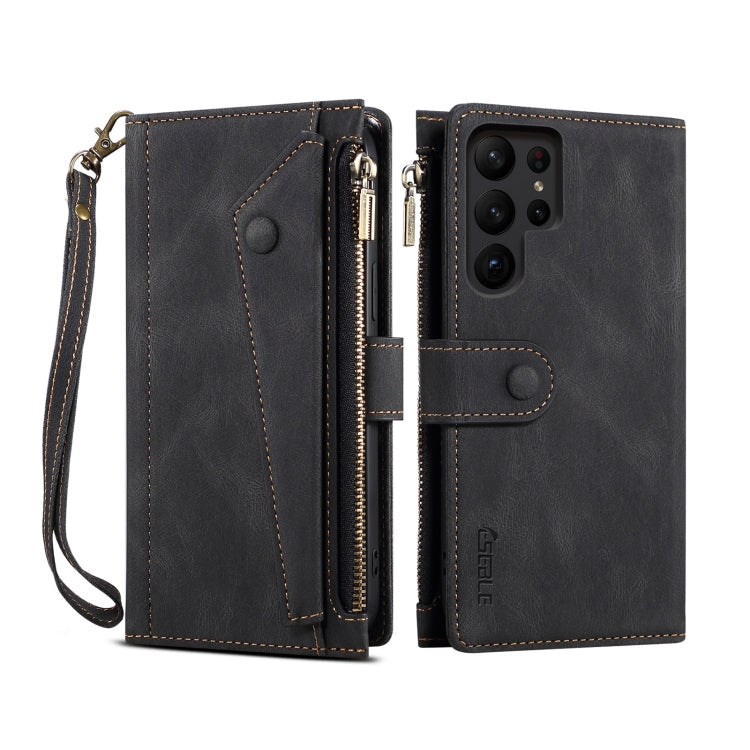 ESEBLE Retro Frosted RFID Flip Leather Phone Case, For Samsung Galaxy S25 FE 5G, For Samsung Galaxy S25 Edge 5G, For Samsung Galaxy S25 5G, For Samsung Galaxy S25+ 5G, For Samsung Galaxy S25 Ultra 5G, For Samsung Galaxy S24 FE 5G�����������������������...