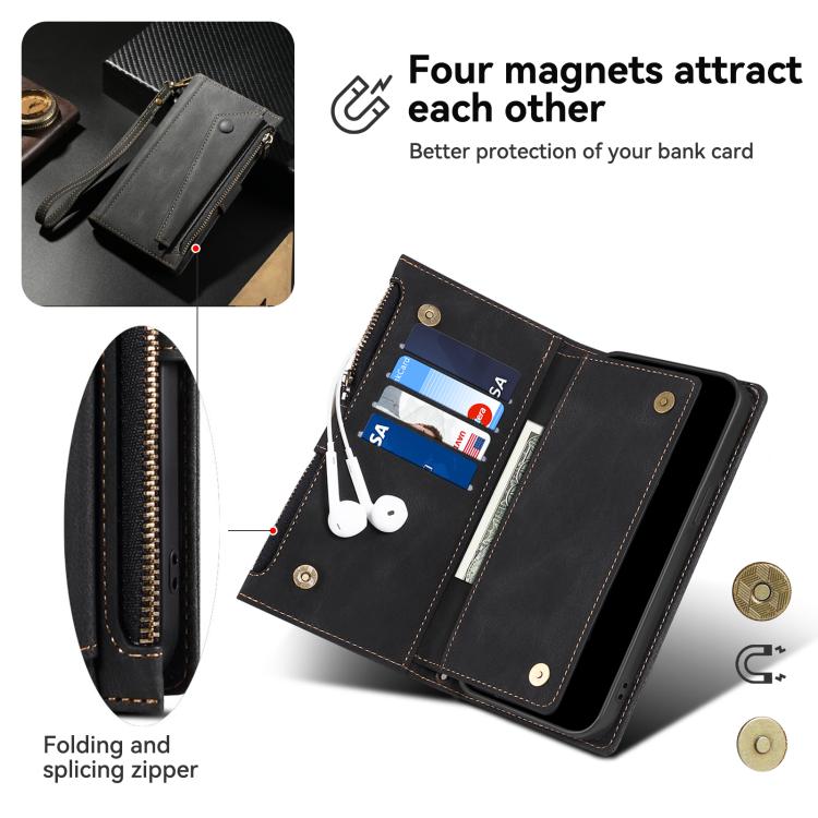 ESEBLE Retro Frosted RFID Flip Leather Phone Case, For Samsung Galaxy S26+ 5G, For Samsung Galaxy S26 Ultra 5G, For Samsung Galaxy S26 5G, For Samsung Galaxy S25 FE 5G, For Samsung Galaxy S25 Edge 5G, For Samsung Galaxy S25 5G, For Samsung Galaxy S25+ ...
