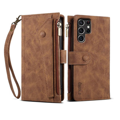 ESEBLE Retro Frosted RFID Flip Leather Phone Case, For Samsung Galaxy S26+ 5G, For Samsung Galaxy S26 Ultra 5G, For Samsung Galaxy S26 5G, For Samsung Galaxy S25 FE 5G, For Samsung Galaxy S25 Edge 5G, For Samsung Galaxy S25 5G, For Samsung Galaxy S25+ ...