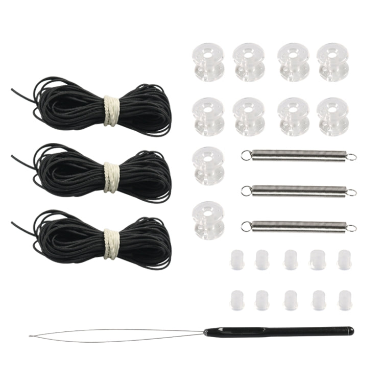 27 pièces / Set RV / Yacht Stores plissés Accessoires Cordon de tirage Bouchon de roue double Ressort
