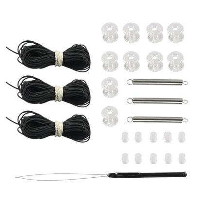 27 pièces / Set RV / Yacht Stores plissés Accessoires Cordon de tirage Bouchon de roue double Ressort