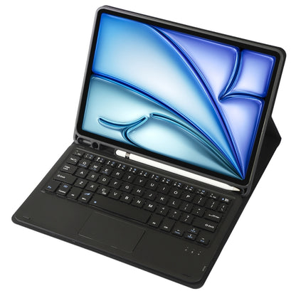 A098B-A Detachable Ultra-Thin Bluetooth Touch Keyboard Leather Tablet Case with Pen Slot, For iPad Air 11 2025 / 2024 / Air 5 10.9 / Air 4