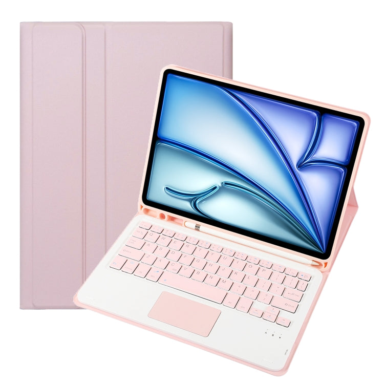 A098B-A Detachable Ultra-Thin Bluetooth Touch Keyboard Leather Tablet Case with Pen Slot, For iPad Air 11 2025 / 2024 / Air 5 10.9 / Air 4