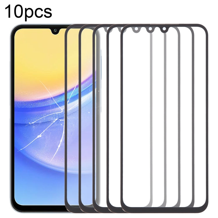 10pcs Front Screen Outer Glass Lens with OCA Optically Clear Adhesive, For Samsung Galaxy F15 SM-E156B, For Samsung Galaxy A15 5G SM-A156B, For Samsung Galaxy A55 SM-A556B, For Samsung Galaxy A35 SM-A356B, For Samsung Galaxy S24+ SM-S926B              ...