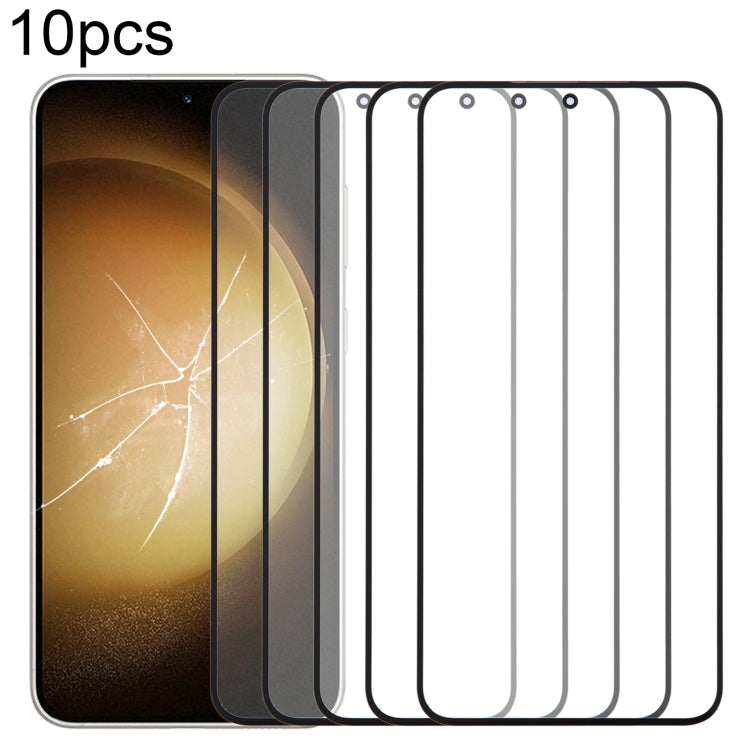 10pcs Front Screen Outer Glass Lens with OCA Optically Clear Adhesive, For Samsung Galaxy F15 SM-E156B, For Samsung Galaxy A15 5G SM-A156B, For Samsung Galaxy A55 SM-A556B, For Samsung Galaxy A35 SM-A356B, For Samsung Galaxy S24+ SM-S926B              ...