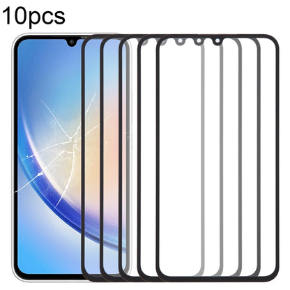 10pcs Front Screen Outer Glass Lens with OCA Optically Clear Adhesive, For Samsung Galaxy F15 SM-E156B, For Samsung Galaxy A15 5G SM-A156B, For Samsung Galaxy A55 SM-A556B, For Samsung Galaxy A35 SM-A356B, For Samsung Galaxy S24+ SM-S926B              ...