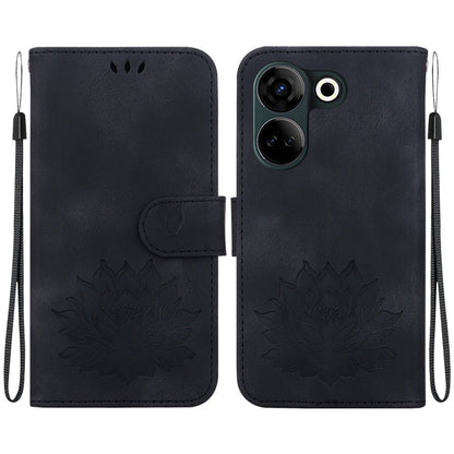 Lotus Embossed Leather Phone Case, For Tecno Camon 30 Premier 5G, For Tecno Pova 6 / Pova 6 Pro, For Tecno Camon 30 Pro, For Tecno Camon 30 4G / 5G, For Tecno Spark 20 Pro+, For Tecno Spark 20 Pro, For Tecno Spark G0 2024 / Spark 20                    ...