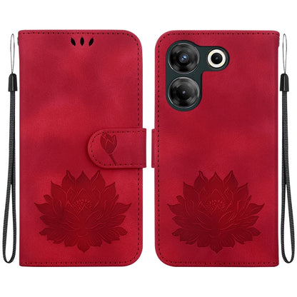 Lotus Embossed Leather Phone Case, For Tecno Camon 30 Premier 5G, For Tecno Pova 6 / Pova 6 Pro, For Tecno Camon 30 Pro, For Tecno Camon 30 4G / 5G, For Tecno Spark 20 Pro+, For Tecno Spark 20 Pro, For Tecno Spark G0 2024 / Spark 20                    ...