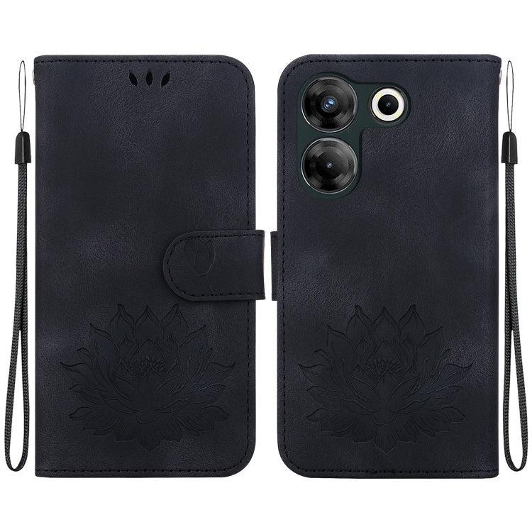 Lotus Embossed Leather Phone Case, For Tecno Camon 30 Premier 5G, For Tecno Pova 6 / Pova 6 Pro, For Tecno Camon 30 Pro, For Tecno Camon 30 4G / 5G, For Tecno Spark 20 Pro+, For Tecno Spark 20 Pro, For Tecno Spark G0 2024 / Spark 20                    ...