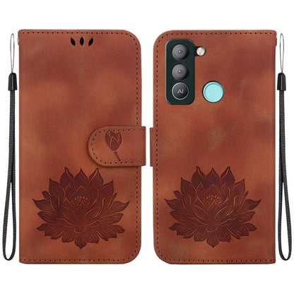 Lotus Embossed Leather Phone Case, For Tecno Camon 30 Premier 5G, For Tecno Pova 6 / Pova 6 Pro, For Tecno Camon 30 Pro, For Tecno Camon 30 4G / 5G, For Tecno Spark 20 Pro+, For Tecno Spark 20 Pro, For Tecno Spark G0 2024 / Spark 20                    ...