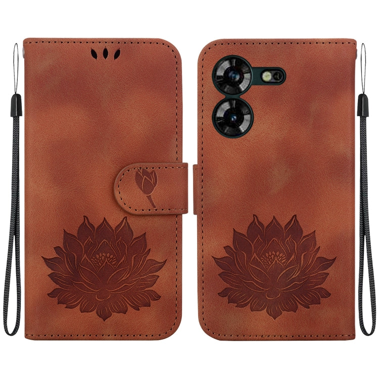Lotus Embossed Leather Phone Case, For Tecno Camon 30 Premier 5G, For Tecno Pova 6 / Pova 6 Pro, For Tecno Camon 30 Pro, For Tecno Camon 30 4G / 5G, For Tecno Spark 20 Pro+, For Tecno Spark 20 Pro, For Tecno Spark G0 2024 / Spark 20                    ...