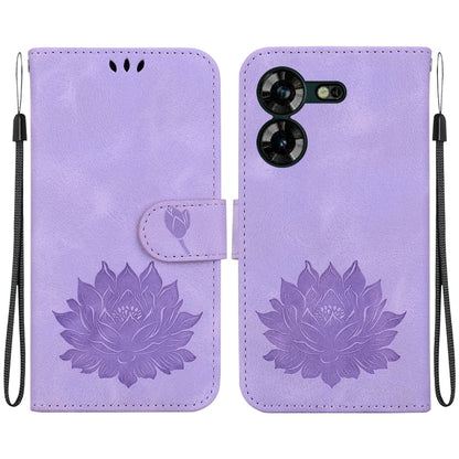 Lotus Embossed Leather Phone Case, For Tecno Camon 30 Premier 5G, For Tecno Pova 6 / Pova 6 Pro, For Tecno Camon 30 Pro, For Tecno Camon 30 4G / 5G, For Tecno Spark 20 Pro+, For Tecno Spark 20 Pro, For Tecno Spark G0 2024 / Spark 20                    ...