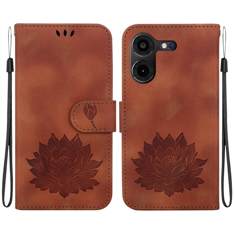 Lotus Embossed Leather Phone Case, For Tecno Camon 30 Premier 5G, For Tecno Pova 6 / Pova 6 Pro, For Tecno Camon 30 Pro, For Tecno Camon 30 4G / 5G, For Tecno Spark 20 Pro+, For Tecno Spark 20 Pro, For Tecno Spark G0 2024 / Spark 20                    ...