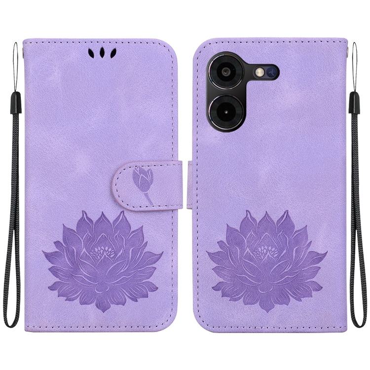 Lotus Embossed Leather Phone Case, For Tecno Camon 30 Premier 5G, For Tecno Pova 6 / Pova 6 Pro, For Tecno Camon 30 Pro, For Tecno Camon 30 4G / 5G, For Tecno Spark 20 Pro+, For Tecno Spark 20 Pro, For Tecno Spark G0 2024 / Spark 20                    ...