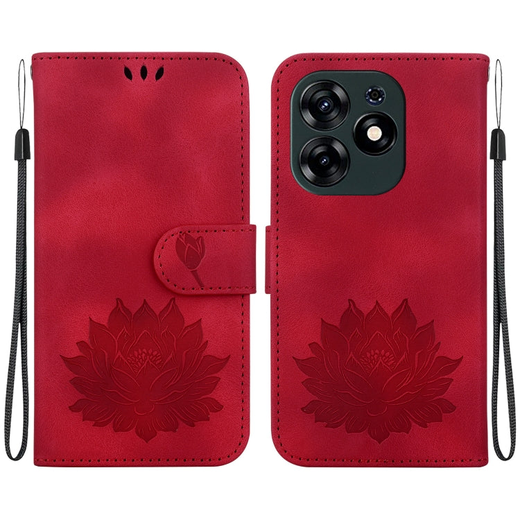 Lotus Embossed Leather Phone Case, For Tecno Camon 30 Premier 5G, For Tecno Pova 6 / Pova 6 Pro, For Tecno Camon 30 Pro, For Tecno Camon 30 4G / 5G, For Tecno Spark 20 Pro+, For Tecno Spark 20 Pro, For Tecno Spark G0 2024 / Spark 20                    ...