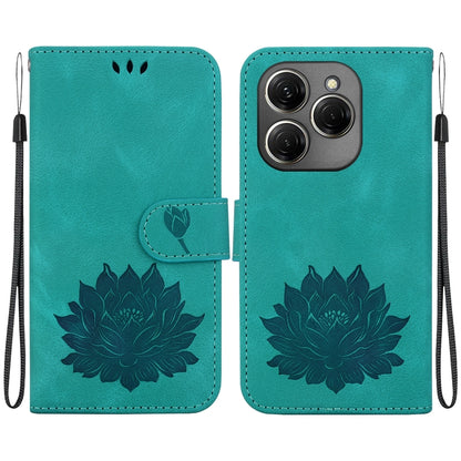 Lotus Embossed Leather Phone Case, For Tecno Camon 30 Premier 5G, For Tecno Pova 6 / Pova 6 Pro, For Tecno Camon 30 Pro, For Tecno Camon 30 4G / 5G, For Tecno Spark 20 Pro+, For Tecno Spark 20 Pro, For Tecno Spark G0 2024 / Spark 20                    ...