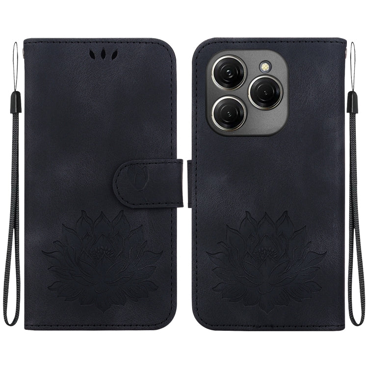 Lotus Embossed Leather Phone Case, For Tecno Camon 30 Premier 5G, For Tecno Pova 6 / Pova 6 Pro, For Tecno Camon 30 Pro, For Tecno Camon 30 4G / 5G, For Tecno Spark 20 Pro+, For Tecno Spark 20 Pro, For Tecno Spark G0 2024 / Spark 20                    ...