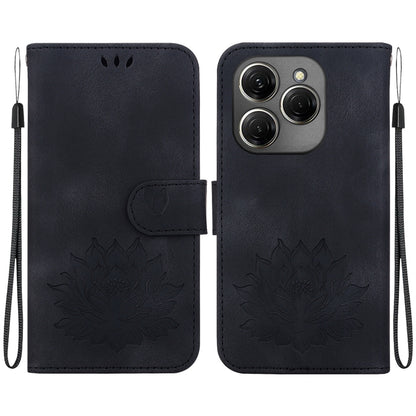 Lotus Embossed Leather Phone Case, For Tecno Camon 30 Premier 5G, For Tecno Pova 6 / Pova 6 Pro, For Tecno Camon 30 Pro, For Tecno Camon 30 4G / 5G, For Tecno Spark 20 Pro+, For Tecno Spark 20 Pro, For Tecno Spark G0 2024 / Spark 20                    ...