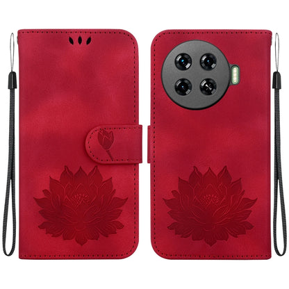 Lotus Embossed Leather Phone Case, For Tecno Camon 30 Premier 5G, For Tecno Pova 6 / Pova 6 Pro, For Tecno Camon 30 Pro, For Tecno Camon 30 4G / 5G, For Tecno Spark 20 Pro+, For Tecno Spark 20 Pro, For Tecno Spark G0 2024 / Spark 20                    ...
