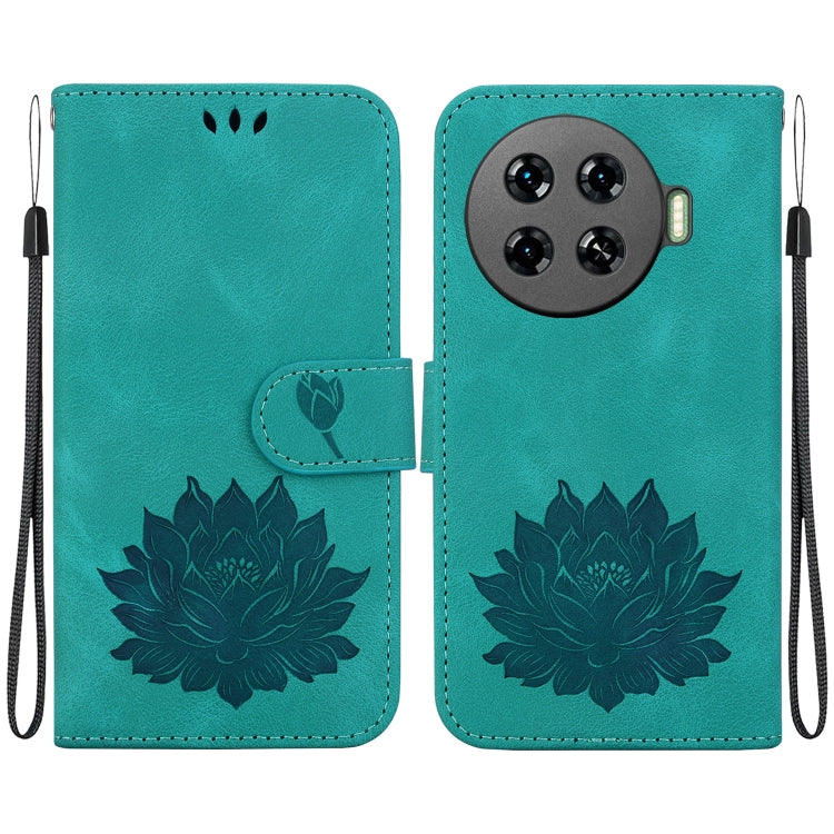 Lotus Embossed Leather Phone Case, For Tecno Camon 30 Premier 5G, For Tecno Pova 6 / Pova 6 Pro, For Tecno Camon 30 Pro, For Tecno Camon 30 4G / 5G, For Tecno Spark 20 Pro+, For Tecno Spark 20 Pro, For Tecno Spark G0 2024 / Spark 20                    ...