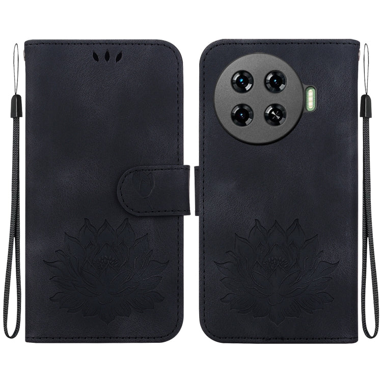 Lotus Embossed Leather Phone Case, For Tecno Camon 30 Premier 5G, For Tecno Pova 6 / Pova 6 Pro, For Tecno Camon 30 Pro, For Tecno Camon 30 4G / 5G, For Tecno Spark 20 Pro+, For Tecno Spark 20 Pro, For Tecno Spark G0 2024 / Spark 20                    ...