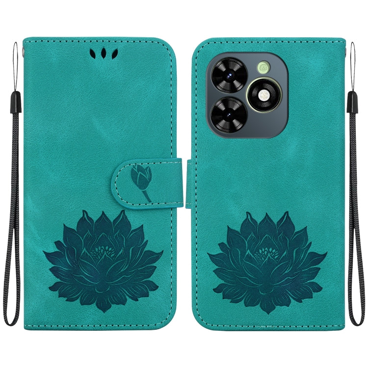 Lotus Embossed Leather Phone Case, For Tecno Camon 30 Premier 5G, For Tecno Pova 6 / Pova 6 Pro, For Tecno Camon 30 Pro, For Tecno Camon 30 4G / 5G, For Tecno Spark 20 Pro+, For Tecno Spark 20 Pro, For Tecno Spark G0 2024 / Spark 20                    ...