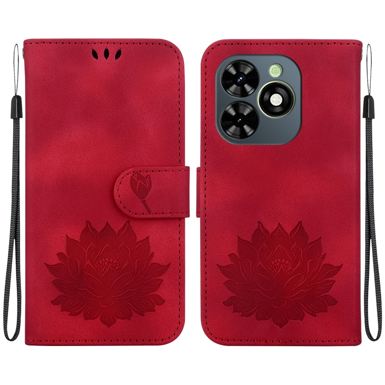 Lotus Embossed Leather Phone Case, For Tecno Camon 30 Premier 5G, For Tecno Pova 6 / Pova 6 Pro, For Tecno Camon 30 Pro, For Tecno Camon 30 4G / 5G, For Tecno Spark 20 Pro+, For Tecno Spark 20 Pro, For Tecno Spark G0 2024 / Spark 20                    ...