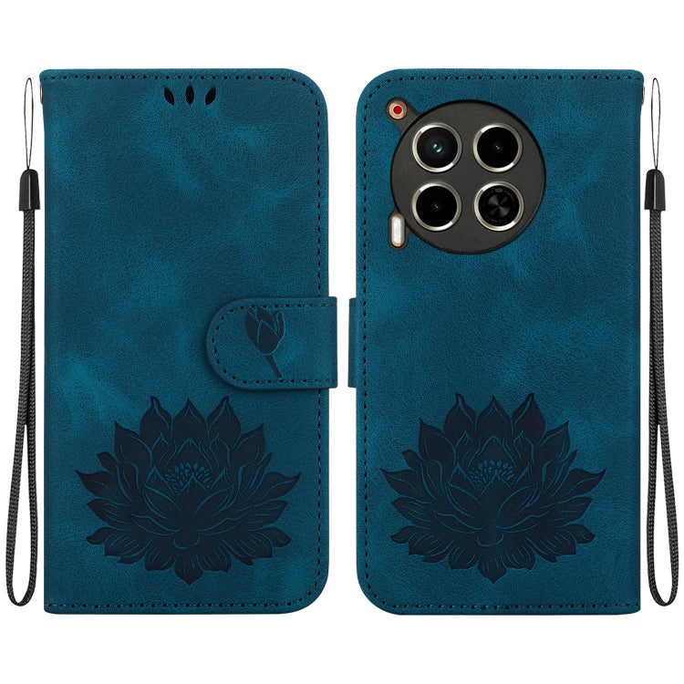 Lotus Embossed Leather Phone Case, For Tecno Camon 30 Premier 5G, For Tecno Pova 6 / Pova 6 Pro, For Tecno Camon 30 Pro, For Tecno Camon 30 4G / 5G, For Tecno Spark 20 Pro+, For Tecno Spark 20 Pro, For Tecno Spark G0 2024 / Spark 20                    ...