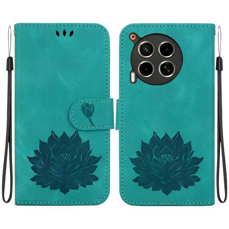 Lotus Embossed Leather Phone Case, For Tecno Camon 30 Premier 5G, For Tecno Pova 6 / Pova 6 Pro, For Tecno Camon 30 Pro, For Tecno Camon 30 4G / 5G, For Tecno Spark 20 Pro+, For Tecno Spark 20 Pro, For Tecno Spark G0 2024 / Spark 20                    ...
