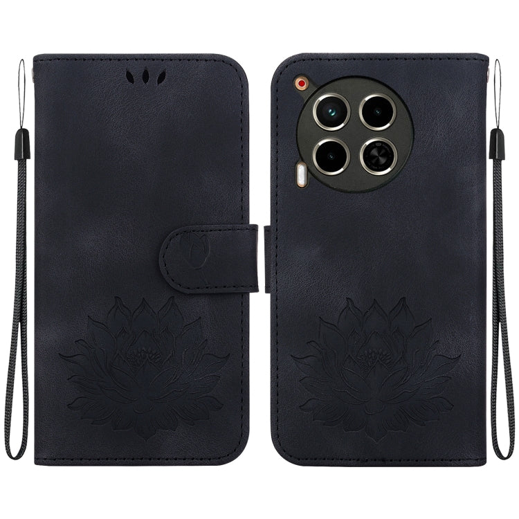 Lotus Embossed Leather Phone Case, For Tecno Camon 30 Premier 5G, For Tecno Pova 6 / Pova 6 Pro, For Tecno Camon 30 Pro, For Tecno Camon 30 4G / 5G, For Tecno Spark 20 Pro+, For Tecno Spark 20 Pro, For Tecno Spark G0 2024 / Spark 20                    ...