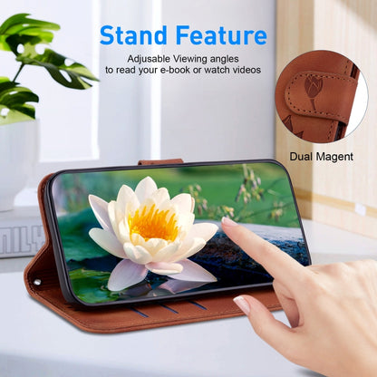 Lotus Embossed Leather Phone Case, For Tecno Camon 30 Premier 5G, For Tecno Pova 6 / Pova 6 Pro, For Tecno Camon 30 Pro, For Tecno Camon 30 4G / 5G, For Tecno Spark 20 Pro+, For Tecno Spark 20 Pro, For Tecno Spark G0 2024 / Spark 20                    ...