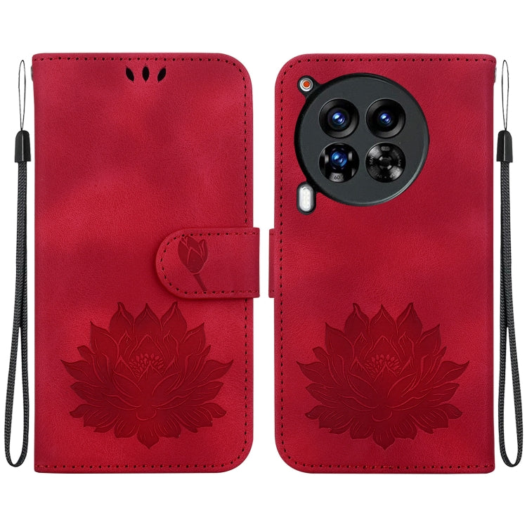 Lotus Embossed Leather Phone Case, For Tecno Camon 30 Premier 5G, For Tecno Pova 6 / Pova 6 Pro, For Tecno Camon 30 Pro, For Tecno Camon 30 4G / 5G, For Tecno Spark 20 Pro+, For Tecno Spark 20 Pro, For Tecno Spark G0 2024 / Spark 20                    ...