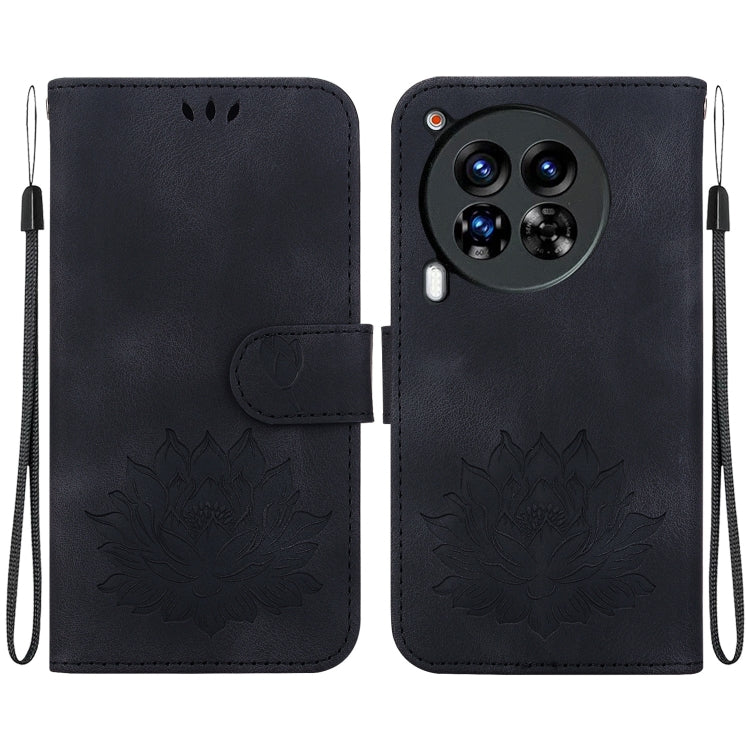 Lotus Embossed Leather Phone Case, For Tecno Camon 30 Premier 5G, For Tecno Pova 6 / Pova 6 Pro, For Tecno Camon 30 Pro, For Tecno Camon 30 4G / 5G, For Tecno Spark 20 Pro+, For Tecno Spark 20 Pro, For Tecno Spark G0 2024 / Spark 20                    ...