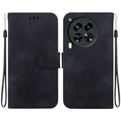 Lotus Embossed Leather Phone Case, For Tecno Camon 30 Premier 5G, For Tecno Pova 6 / Pova 6 Pro, For Tecno Camon 30 Pro, For Tecno Camon 30 4G / 5G, For Tecno Spark 20 Pro+, For Tecno Spark 20 Pro, For Tecno Spark G0 2024 / Spark 20                    ...