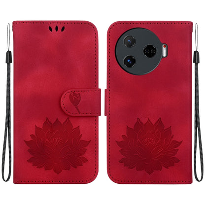 Lotus Embossed Leather Phone Case, For Tecno Camon 30 Premier 5G, For Tecno Pova 6 / Pova 6 Pro, For Tecno Camon 30 Pro, For Tecno Camon 30 4G / 5G, For Tecno Spark 20 Pro+, For Tecno Spark 20 Pro, For Tecno Spark G0 2024 / Spark 20                    ...