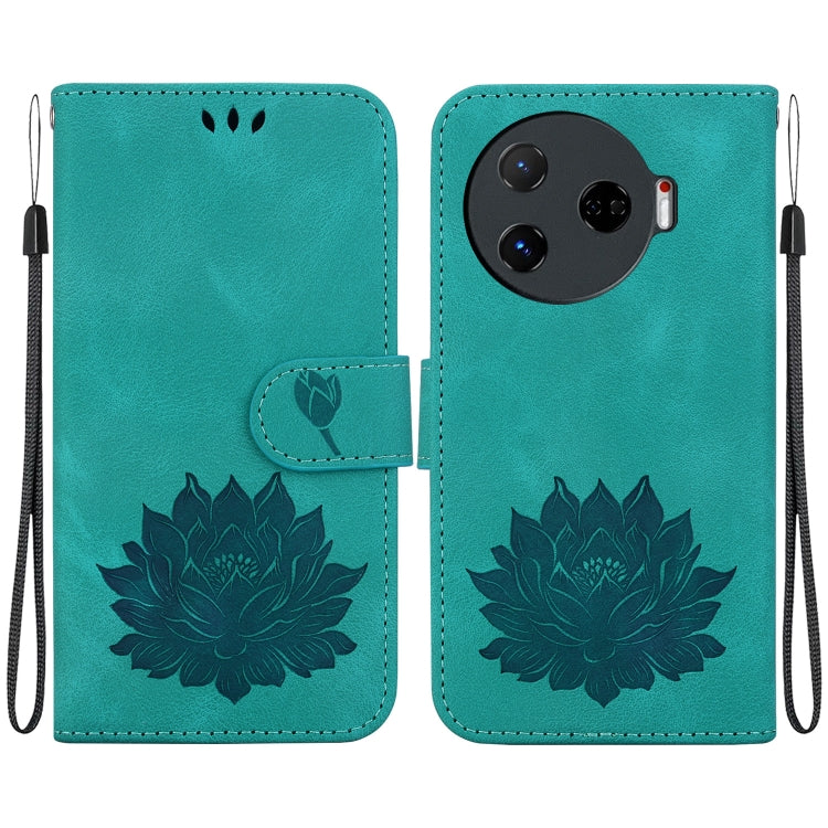 Lotus Embossed Leather Phone Case, For Tecno Camon 30 Premier 5G, For Tecno Pova 6 / Pova 6 Pro, For Tecno Camon 30 Pro, For Tecno Camon 30 4G / 5G, For Tecno Spark 20 Pro+, For Tecno Spark 20 Pro, For Tecno Spark G0 2024 / Spark 20                    ...