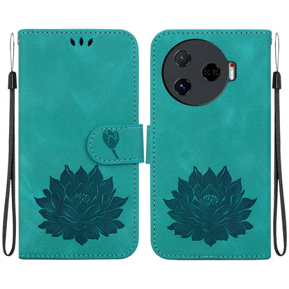 Lotus Embossed Leather Phone Case, For Tecno Camon 30 Premier 5G, For Tecno Pova 6 / Pova 6 Pro, For Tecno Camon 30 Pro, For Tecno Camon 30 4G / 5G, For Tecno Spark 20 Pro+, For Tecno Spark 20 Pro, For Tecno Spark G0 2024 / Spark 20                    ...