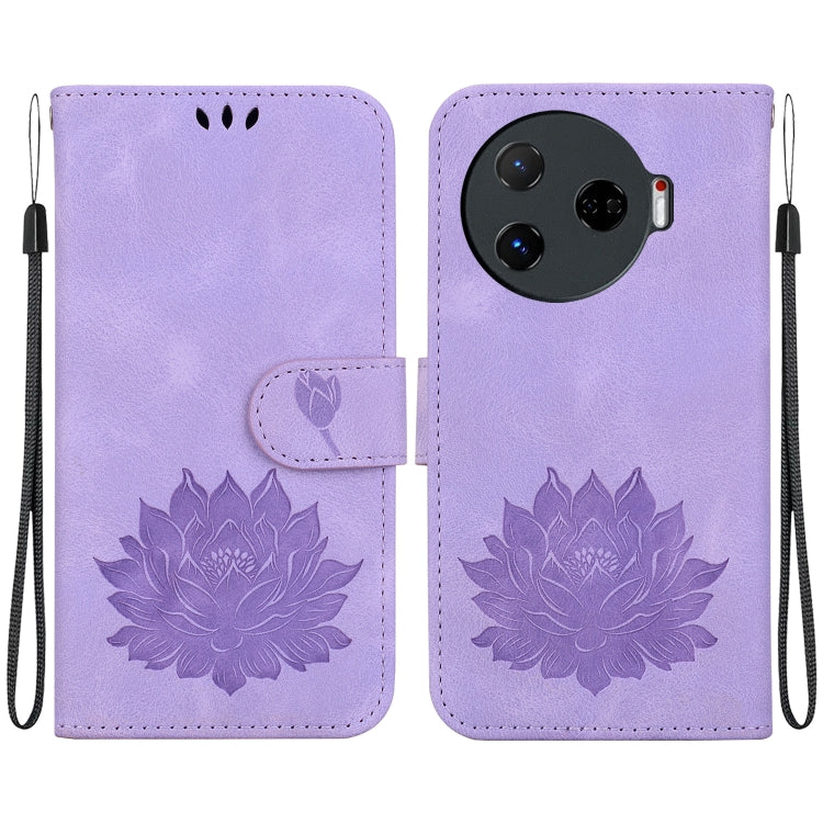 Lotus Embossed Leather Phone Case, For Tecno Camon 30 Premier 5G, For Tecno Pova 6 / Pova 6 Pro, For Tecno Camon 30 Pro, For Tecno Camon 30 4G / 5G, For Tecno Spark 20 Pro+, For Tecno Spark 20 Pro, For Tecno Spark G0 2024 / Spark 20                    ...