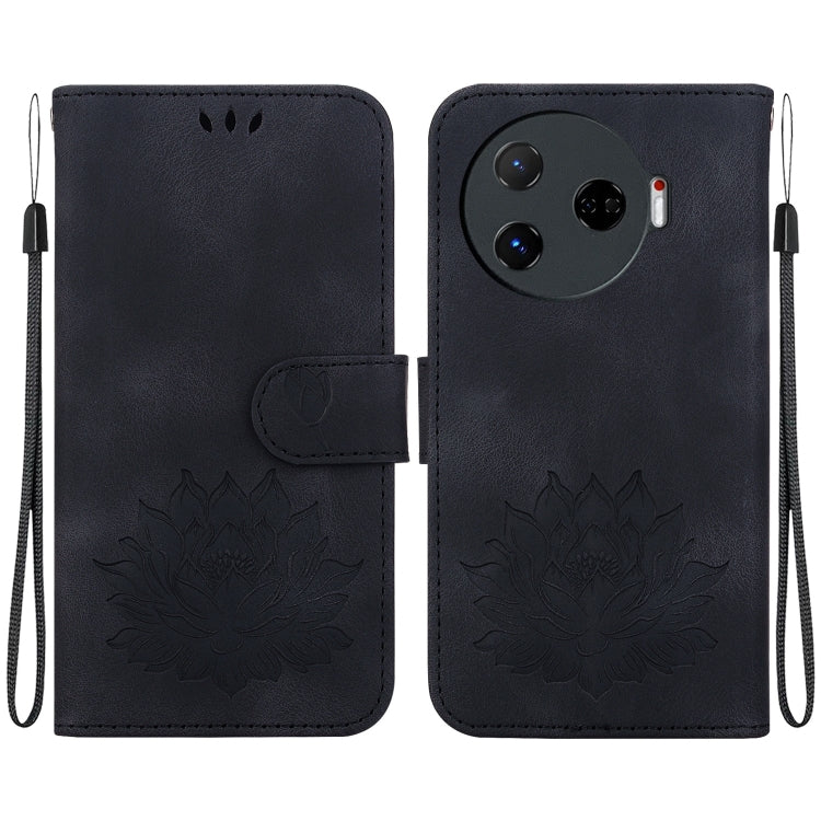 Lotus Embossed Leather Phone Case, For Tecno Camon 30 Premier 5G, For Tecno Pova 6 / Pova 6 Pro, For Tecno Camon 30 Pro, For Tecno Camon 30 4G / 5G, For Tecno Spark 20 Pro+, For Tecno Spark 20 Pro, For Tecno Spark G0 2024 / Spark 20                    ...