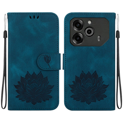 Lotus Embossed Leather Phone Case, For Tecno Camon 30 Premier 5G, For Tecno Pova 6 / Pova 6 Pro, For Tecno Camon 30 Pro, For Tecno Camon 30 4G / 5G, For Tecno Spark 20 Pro+, For Tecno Spark 20 Pro, For Tecno Spark G0 2024 / Spark 20                    ...