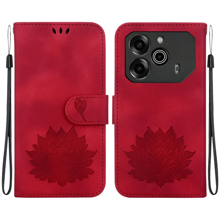 Lotus Embossed Leather Phone Case, For Tecno Camon 30 Premier 5G, For Tecno Pova 6 / Pova 6 Pro, For Tecno Camon 30 Pro, For Tecno Camon 30 4G / 5G, For Tecno Spark 20 Pro+, For Tecno Spark 20 Pro, For Tecno Spark G0 2024 / Spark 20                    ...