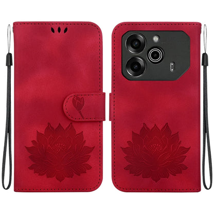 Lotus Embossed Leather Phone Case, For Tecno Camon 30 Premier 5G, For Tecno Pova 6 / Pova 6 Pro, For Tecno Camon 30 Pro, For Tecno Camon 30 4G / 5G, For Tecno Spark 20 Pro+, For Tecno Spark 20 Pro, For Tecno Spark G0 2024 / Spark 20                    ...