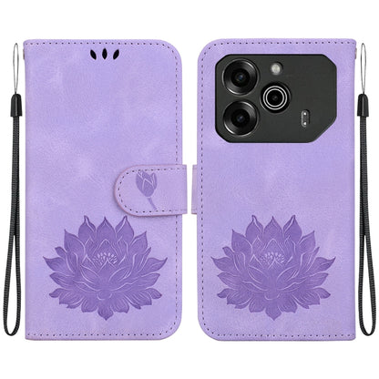 Lotus Embossed Leather Phone Case, For Tecno Camon 30 Premier 5G, For Tecno Pova 6 / Pova 6 Pro, For Tecno Camon 30 Pro, For Tecno Camon 30 4G / 5G, For Tecno Spark 20 Pro+, For Tecno Spark 20 Pro, For Tecno Spark G0 2024 / Spark 20                    ...