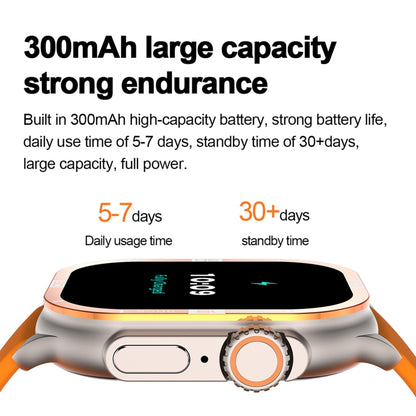 HK96S 2.06 inch BT5.3 IP68 Sport Smart Watch, Support Bluetooth Call / Sleep / Blood Oxygen / Heart Rate / Blood Pressure Health Monitor