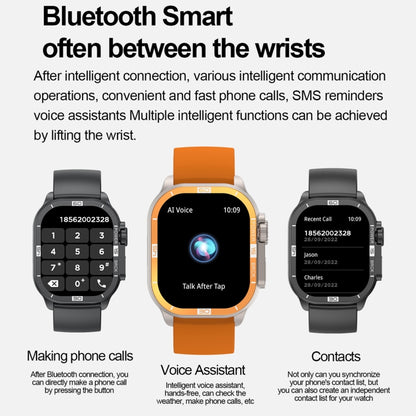 HK96S 2.06 inch BT5.3 IP68 Sport Smart Watch, Support Bluetooth Call / Sleep / Blood Oxygen / Heart Rate / Blood Pressure Health Monitor