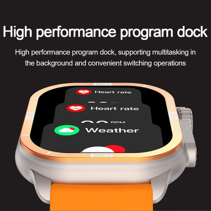 HK96S 2.06 inch BT5.3 IP68 Sport Smart Watch, Support Bluetooth Call / Sleep / Blood Oxygen / Heart Rate / Blood Pressure Health Monitor