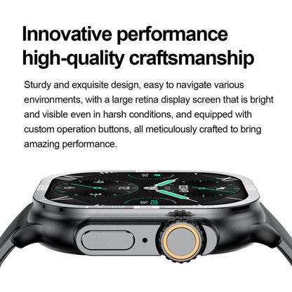 HK96S 2.06 inch BT5.3 IP68 Sport Smart Watch, Support Bluetooth Call / Sleep / Blood Oxygen / Heart Rate / Blood Pressure Health Monitor