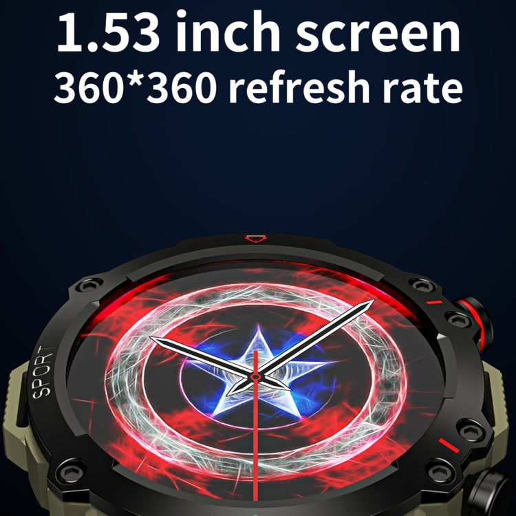 TF10 Pro 1.53 inch BT5.2 IP67 Sport Smart Watch, Support Bluetooth Call / Sleep / Blood Oxygen / Heart Rate / Long Sitting Health Monitor