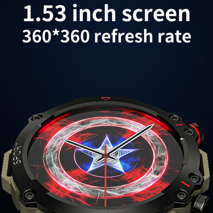 TF10 Pro 1.53 inch BT5.2 IP67 Sport Smart Watch, Support Bluetooth Call / Sleep / Blood Oxygen / Heart Rate / Long Sitting Health Monitor