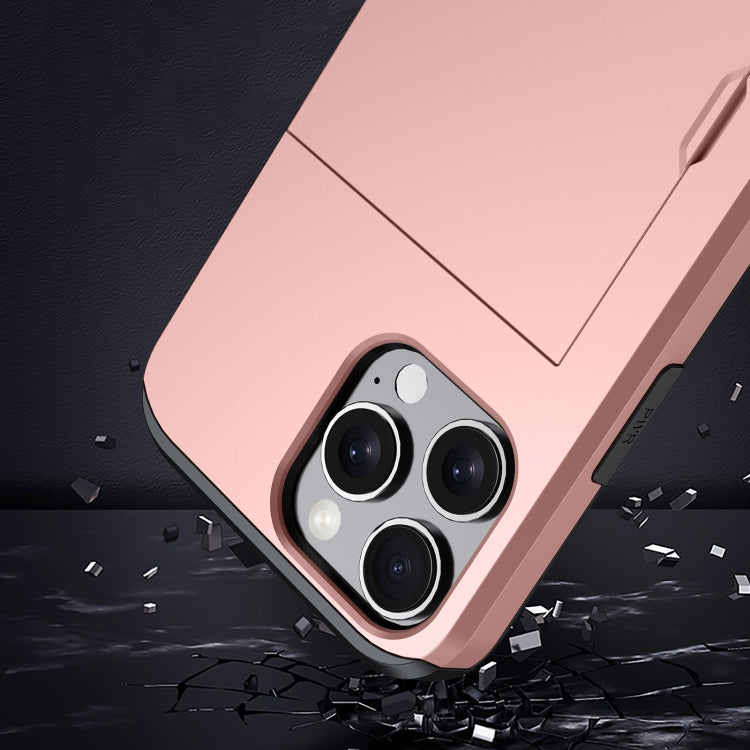Shockproof Armor Phone Case with Card Slot, For iPhone 17e / 16e, For iPhone 17 Pro Max, For iPhone 17 Pro, For iPhone 17, For iPhone Air, For iPhone 16 Pro Max, For iPhone 16 Pro, For iPhone 16 Plus